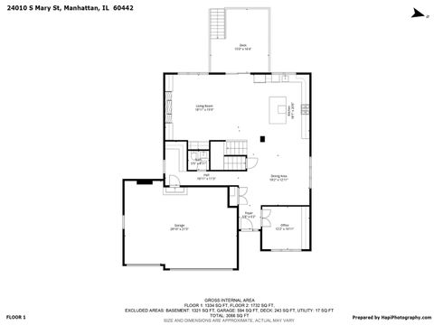 Tiny photo for 24010 S Mary Street, Manhattan, IL 60442 (MLS # 12532441)