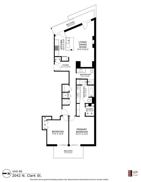 Tiny photo for 2042 N Clark Street #6S, Chicago, IL 60614 (MLS # 12488856)