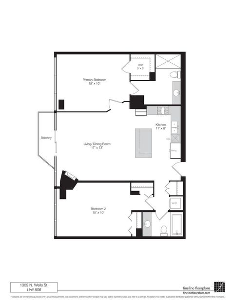 Tiny photo for 1309 N Wells Street #506, Chicago, IL 60610 (MLS # 12519906)