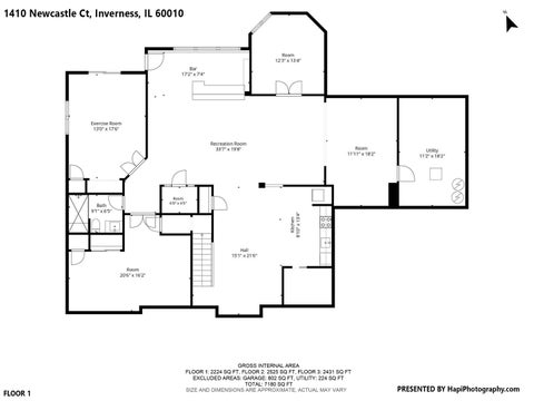 Tiny photo for 1410 W Newcastle Court, Inverness, IL 60010 (MLS # 12713766)