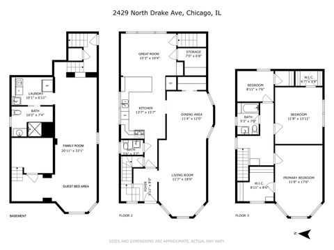 Tiny photo for 2429 N Drake Avenue, Chicago, IL 60647 (MLS # 12625271)