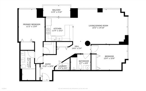 Tiny photo for 233 E 13th Street #909, Chicago, IL 60605 (MLS # 12637851)