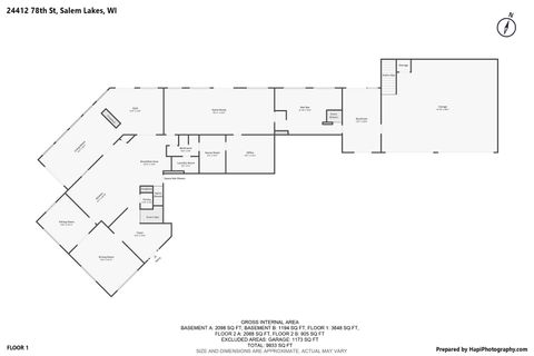 Tiny photo for 24412 78th Street, Salem, WI 53168 (MLS # 12557612)