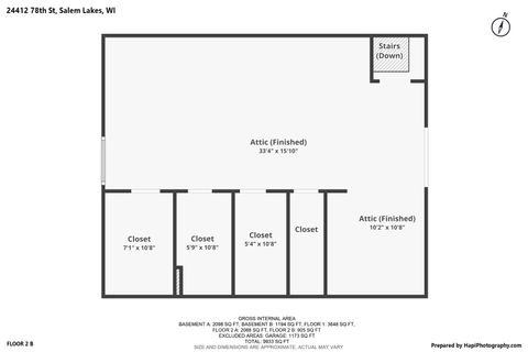 Tiny photo for 24412 78th Street, Salem, WI 53168 (MLS # 12557612)