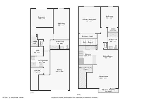 Tiny photo for 336 Ozark Drive, Bolingbrook, IL 60440 (MLS # 12562960)