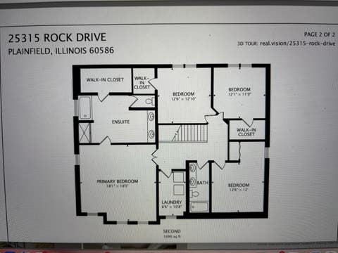 Tiny photo for 25315 W Rock Drive, Plainfield, IL 60586 (MLS # 12691890)