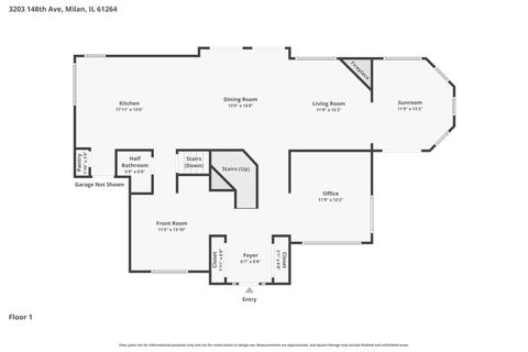 Tiny photo for 3203 148th Avenue, Milan, IL 61264 (MLS # 12595795)