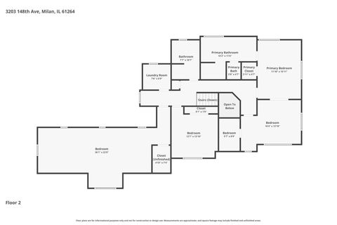 Tiny photo for 3203 148th Avenue, Milan, IL 61264 (MLS # 12595795)