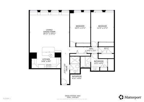 Tiny photo for 260 E Chestnut Street #2904, Chicago, IL 60611 (MLS # 12769260)
