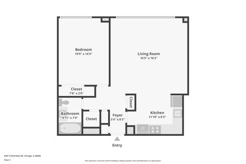 Tiny photo for 6301 N Sheridan Road #14M, Chicago, IL 60660 (MLS # 12556013)