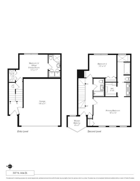 Tiny photo for 507 N Ada Street, Chicago, IL 60642 (MLS # 12439648)