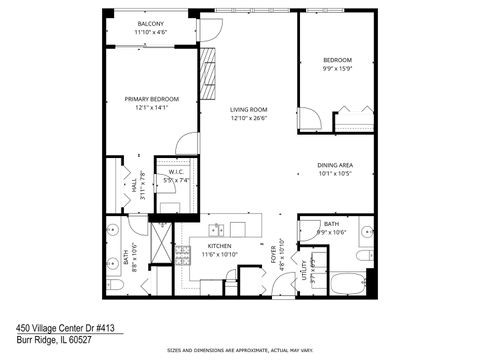 Tiny photo for 450 VILLAGE CENTER Drive #413, Burr Ridge, IL 60527 (MLS # 12543669)