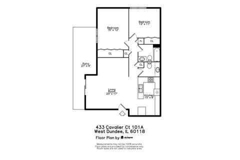 Tiny photo for 433 Cavalier Court #101A, West Dundee, IL 60118 (MLS # 12593501)