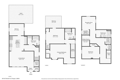 Tiny photo for 6014 W Fletcher Street, Chicago, IL 60634 (MLS # 12566706)