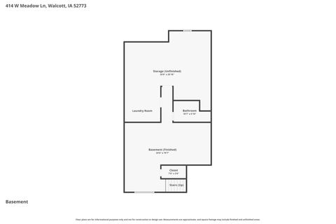 Tiny photo for 414 W Meadow Lane, Walcott, IA 52773 (MLS # 12592249)