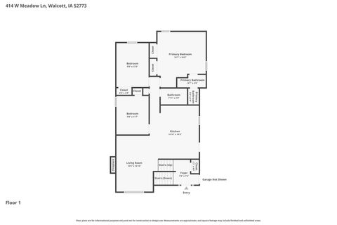 Tiny photo for 414 W Meadow Lane, Walcott, IA 52773 (MLS # 12592249)