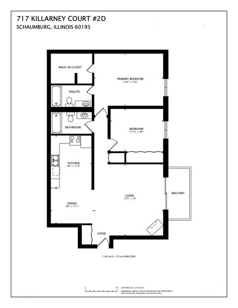 Tiny photo for 717 Killarney Court #2D, Schaumburg, IL 60193 (MLS # 12622956)