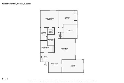Tiny photo for 1391 STRATFORD Drive #1391, Gurnee, IL 60031 (MLS # 12736896)