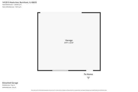 Tiny photo for 14129 S Hoxie Avenue, Burnham, IL 60633 (MLS # 12604066)