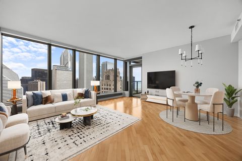 Tiny photo for 60 E MONROE Street #3808, Chicago, IL 60603 (MLS # 12556407)