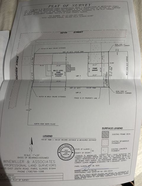 Tiny photo for 16701 Highview Avenue, Orland Hills, IL 60487 (MLS # 12485361)