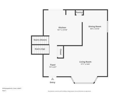 Tiny photo for 3518 Jacqueline Drive, Crete, IL 60417 (MLS # 12583917)