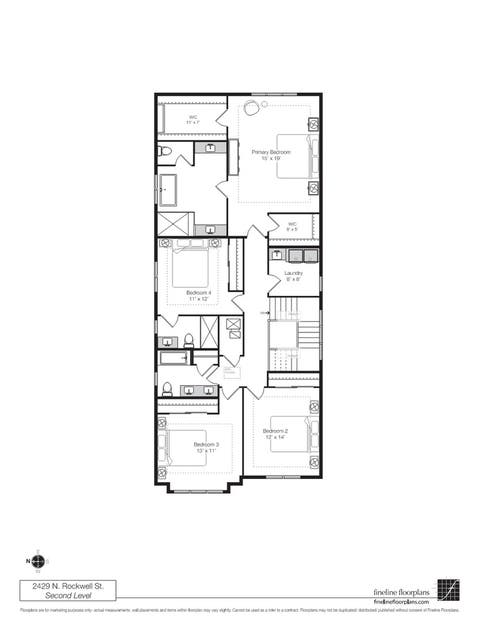 Tiny photo for 2429 N Rockwell Street, Chicago, IL 60647 (MLS # 12633471)