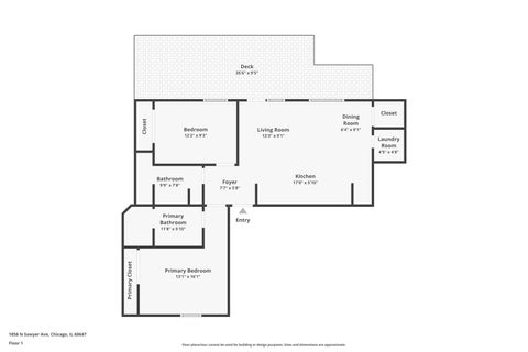 Tiny photo for 1856 N Sawyer Avenue #303, Chicago, IL 60647 (MLS # 12755851)