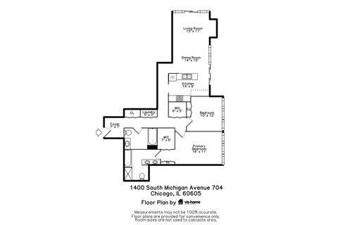 Tiny photo for 1400 S Michigan Avenue #704, Chicago, IL 60605 (MLS # 12456314)