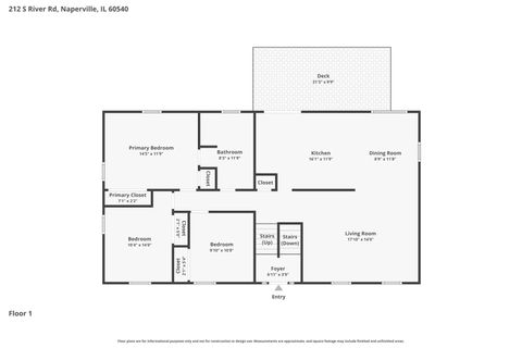 Tiny photo for 212 S River Road, Naperville, IL 60540 (MLS # 12646011)