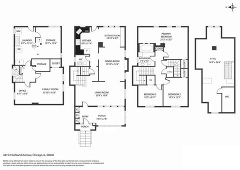 Tiny photo for 4415 N Ashland Avenue, Chicago, IL 60640 (MLS # 12465955)
