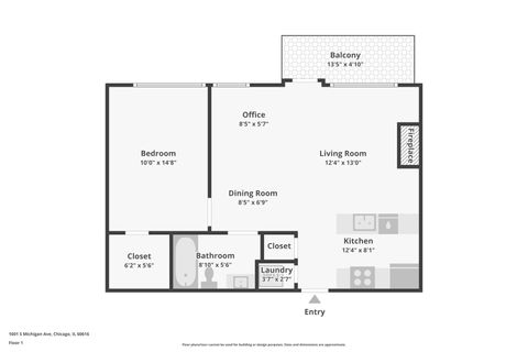 Tiny photo for 1601 S Michigan Avenue #306, Chicago, IL 60616 (MLS # 12496494)