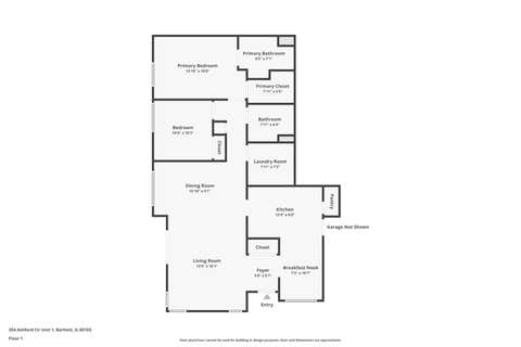 Tiny photo for 354 ASHFORD Circle #1, Bartlett, IL 60103 (MLS # 12677542)