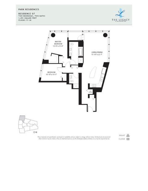 Tiny photo for 60 E Monroe Street #2307, Chicago, IL 60603 (MLS # 12511304)