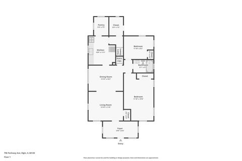 Tiny photo for 796 Parkway Avenue, Elgin, IL 60120 (MLS # 12609655)