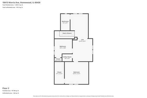 Tiny photo for 18415 Morris Avenue, Homewood, IL 60430 (MLS # 12736593)