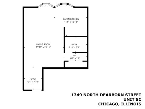 Tiny photo for 1340 N Dearborn Street #5C, Chicago, IL 60610 (MLS # 12517048)
