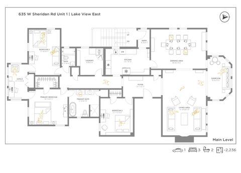 Tiny photo for 635 W Sheridan Road #1, Chicago, IL 60613 (MLS # 12678941)