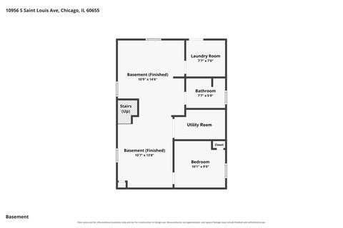 Tiny photo for 10956 S Saint Louis Avenue, Chicago, IL 60655 (MLS # 12775116)