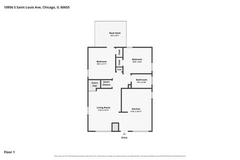 Tiny photo for 10956 S Saint Louis Avenue, Chicago, IL 60655 (MLS # 12775116)
