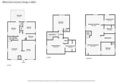 Tiny photo for 10956 S Saint Louis Avenue, Chicago, IL 60655 (MLS # 12775116)