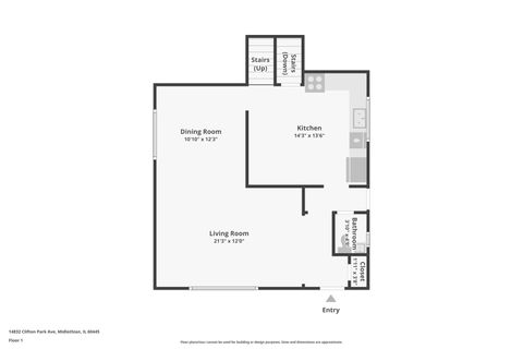 Tiny photo for 14832 Clifton Park Avenue, Midlothian, IL 60445 (MLS # 12613991)