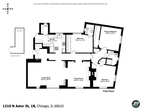 Tiny photo for 1210 N Astor Street #1B, Chicago, IL 60610 (MLS # 12692009)