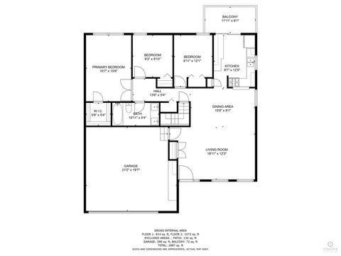 Tiny photo for 1587 Brookside Drive, Hoffman Estates, IL 60169 (MLS # 12558990)