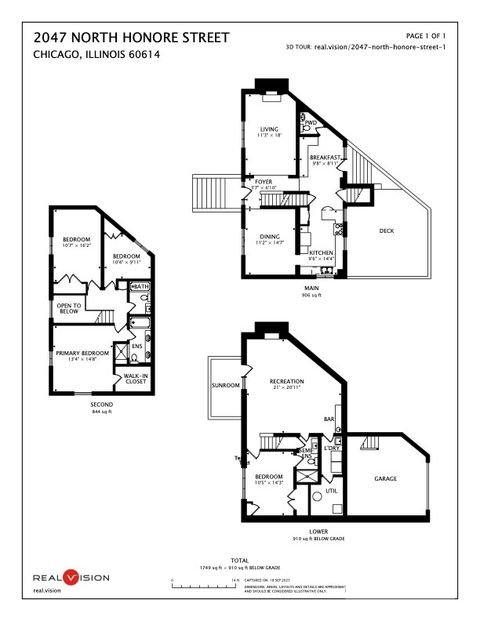 Tiny photo for 2047 N Honore Street, Chicago, IL 60614 (MLS # 12472886)