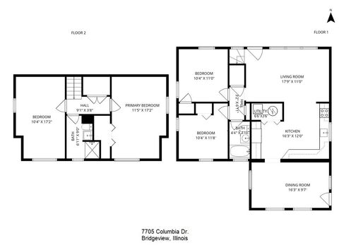 Tiny photo for 7705 Columbia Drive, Bridgeview, IL 60455 (MLS # 12532443)