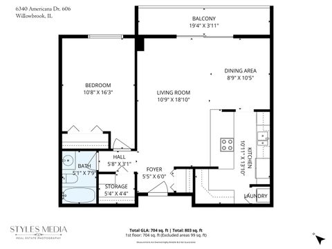 Tiny photo for Willowbrook, IL 60527 (MLS # 12631317)