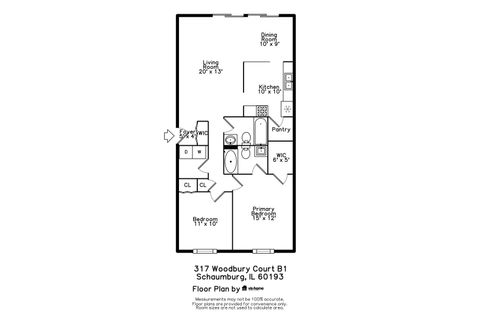Tiny photo for 317 Woodbury Court #B1, Schaumburg, IL 60193 (MLS # 12553357)