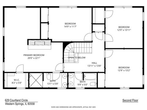 Tiny photo for 629 Courtland Circle, Western Springs, IL 60558 (MLS # 12596266)