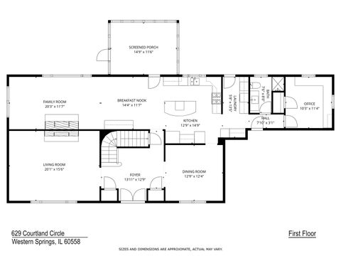 Tiny photo for 629 Courtland Circle, Western Springs, IL 60558 (MLS # 12596266)